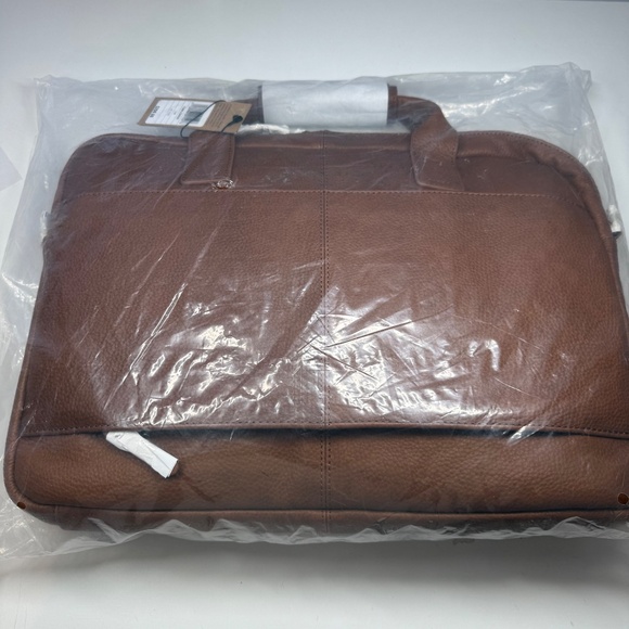 Johnston & Murphy Mens Oil Tanned Leather Briefcase - Picture 12 of 12